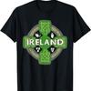 Ireland St Patrick Day Celtic Cross Green T-Shirt
