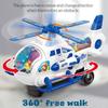 Электрический игрушечный вертолет со светом и музыкой, вращение на 360°, прочный пластик, подходит для и, идеально подходит для праздников и игр