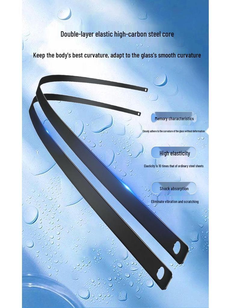 Silent Frameless Wiper Blade for Foton Aoling CTX Light Trucks, Six-Layer Rubber Strip