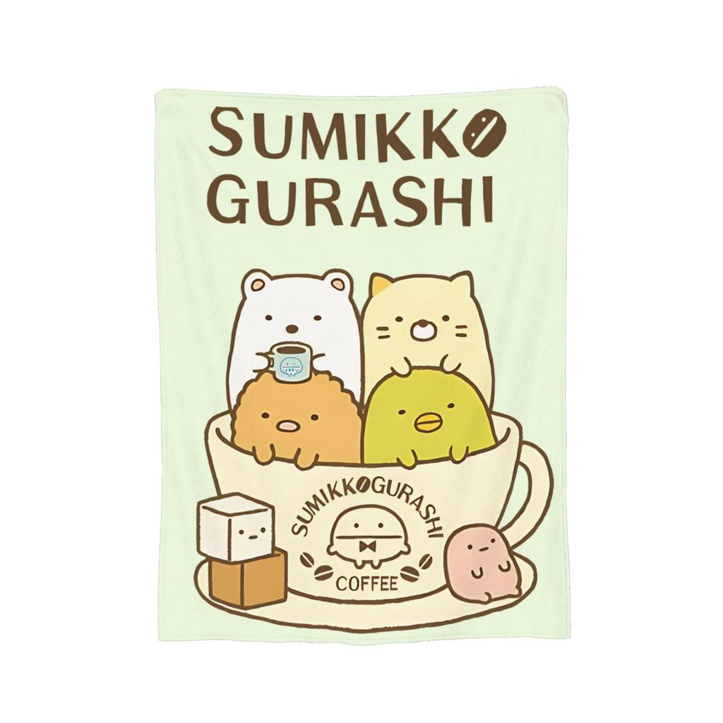 Sumikko Gurashi Penguin Knitted Blanket Flannel  Ultra-Soft Throw Blanket for Airplane Travel Bedspread