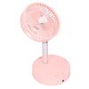 Мини-вентилятор Shake Head, портативный складной телескопический электрический вентилятор для домашнего офиса, на открытом воздухе, розовый