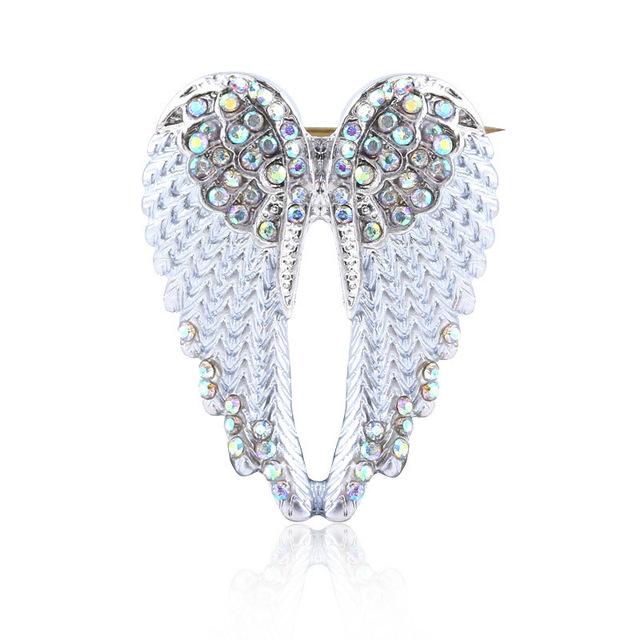 New Blue Angel Wings Jewelry Brooches For Women Corsage Suit Pin Fashion Accessories