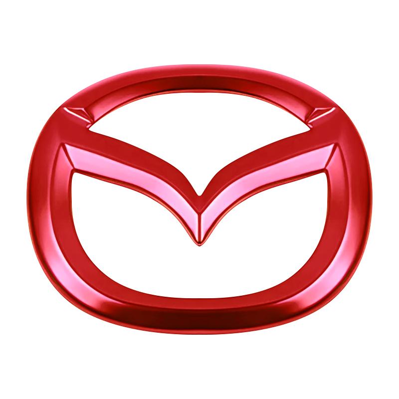 Для Mazda 6 3 CX5 5 2 323 CX7 Demio Atenza Axela MX30 CX30 CX3 CX9 RX8 RX7 ABS Наклейка на центр рулевого колеса автомобиля Аксессуары