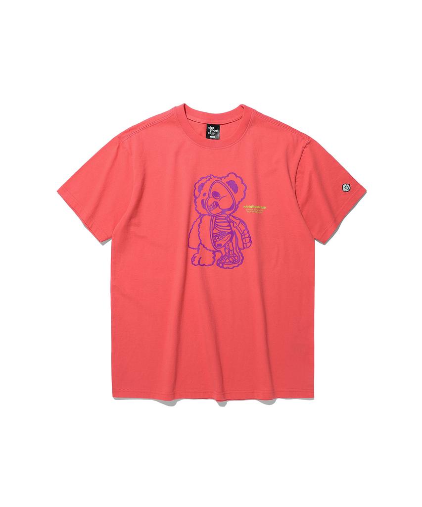 NICEGHOSTCLUB Ngc Фигурка Медведь Футболка_Розовый(Ng2Dmut507A)