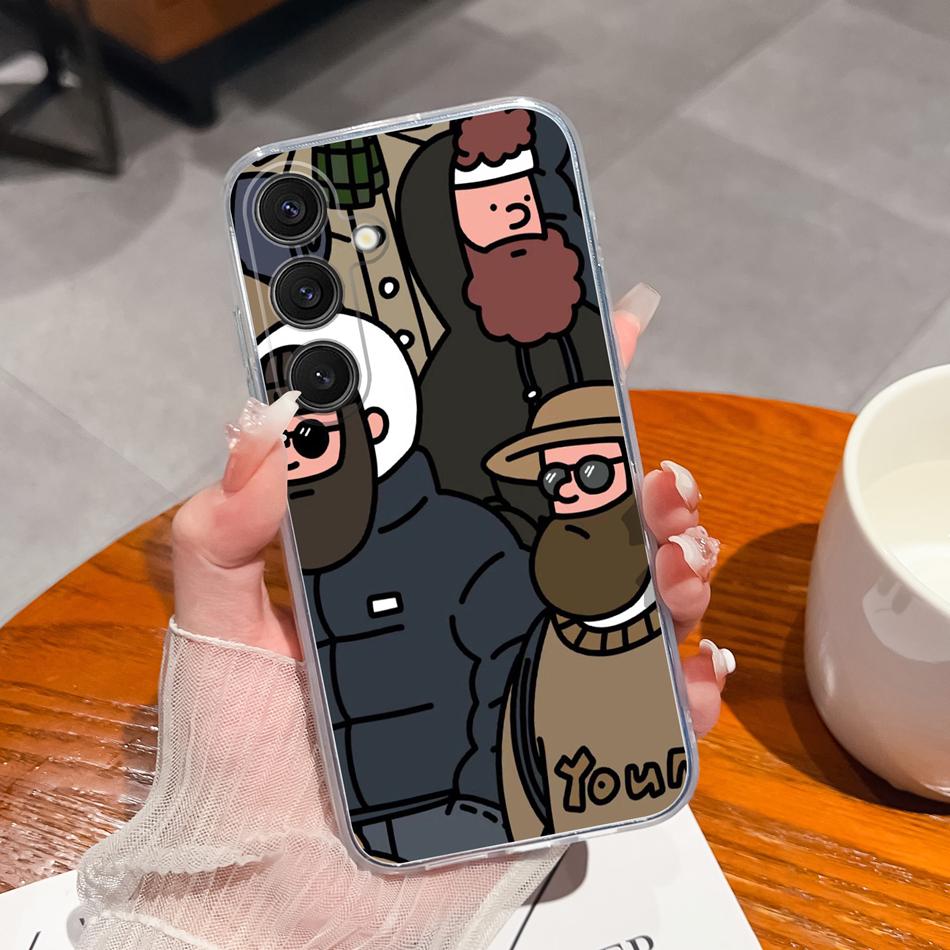 Чехол для Samsung Galaxy S25 FE Plus Ultra Прозрачный с рисунком цветов Задняя крышка для Samsung S 25 Ultra Мягкие противоударные чехлы для телефона