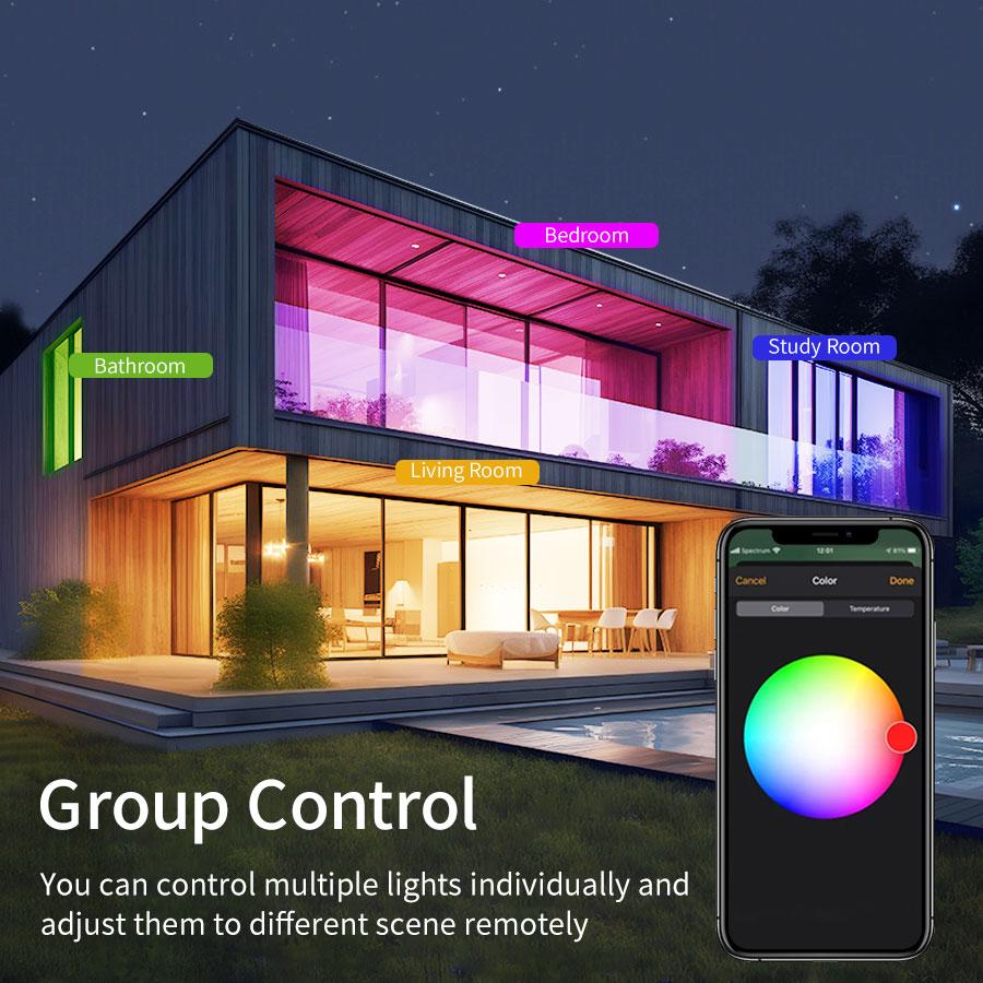Умный светодиодный потолочный светильник WiFi 24 Вт Cozylife APP Control Voice Control Круглая панель Ambient Lamp AC85-265V Works Alexa Geogle Home