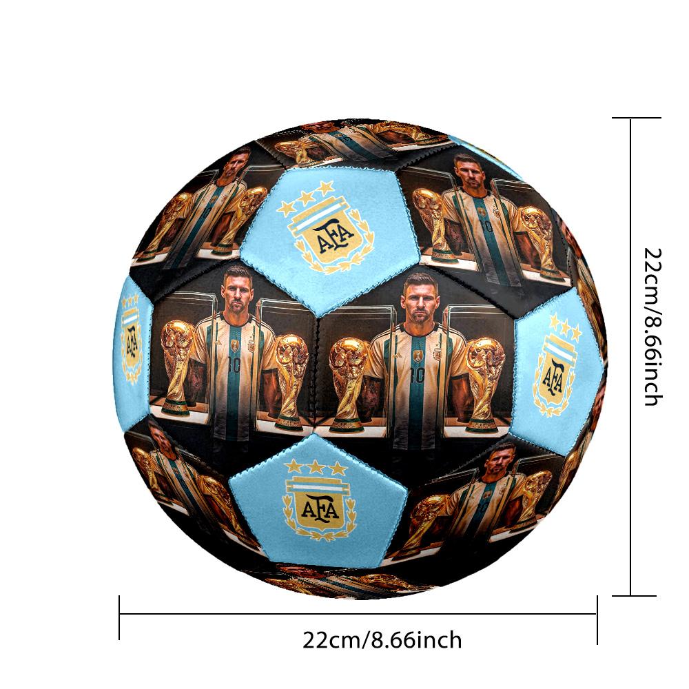 Lionel Messi World Cup Champion Size 5 Football Machinestitched Indooroutdoor Universal Football Perfect Gift For Sports Enthusiasts