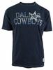 Мужская футболка Dallas Cowboys с потертым логотипом, короткий рукав, ткань кэдди слаб