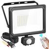 Akitoe LED Sensor Motion LED 50W Daylight Remote Automatic Ultra IP65 Super Security Light for and Parking Outlet Included Light, Indoor/Outdoor Use,