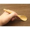 Tableware East: Stylish and comfortable oval (natural) spoon (bamboo)