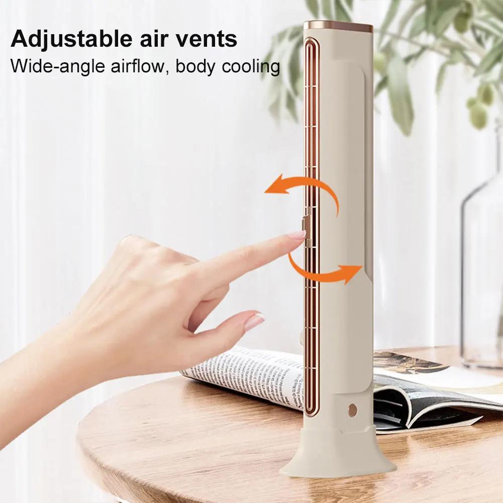 USB Настольный Tower Fan Вентилятор Тихий Кондиционер Вентилятор Вертикальный и Горизонтальный для Спальни Домашнего Офиса Комнаты