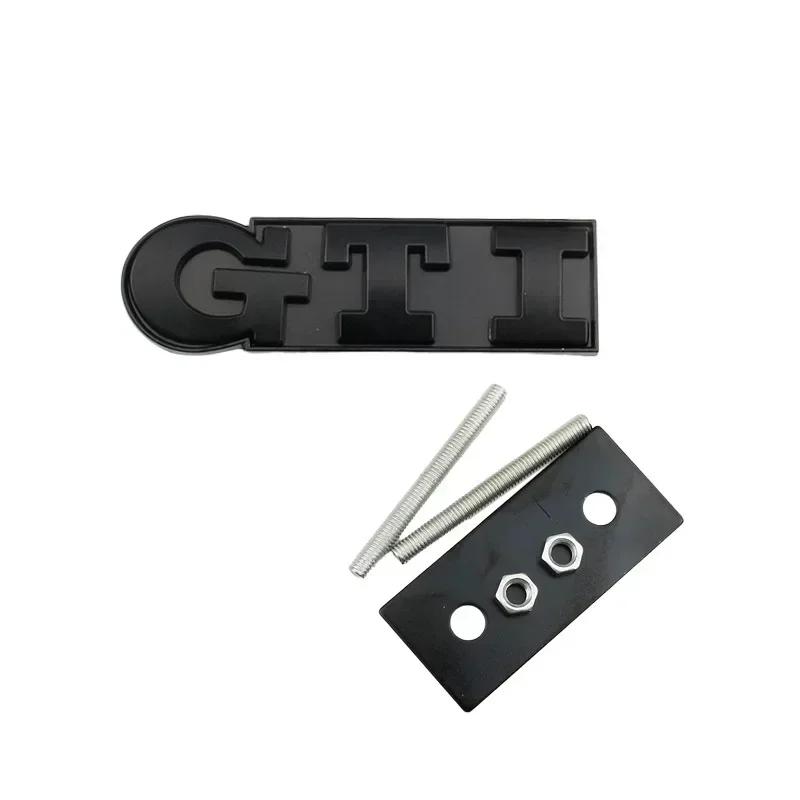 LMN1 VW 2026 Hot Metal GTI Logo Car Front Grille Emblem Badge for Volkswagen Polo Caddy Golf 4 5 6 8 Jetta Tiguan Touran Passat T-Roc