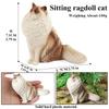 Oenux Cat Model Siamese Devon Rex Sphynx Ragdoll Persian Action Figure Cat Kitty Bobtails Figurine Cute Decoration Kids Toy Gift