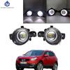 1pair Angel Eye Fog Light For Nissan Dualis J10 JJ10 2007-2015 Car Front Bumper H11 LED Fog Lamp Daytime Running Light DRL12V