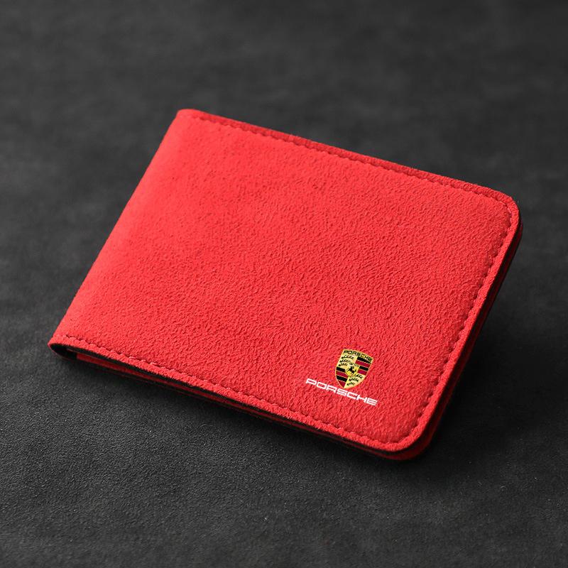 Защитный чехол для водительских документов автомобиля Держатель для хранения кредитных карт Зажим для Porsche 911 991 Cayenne 955 958 Macan Panamera Boxter