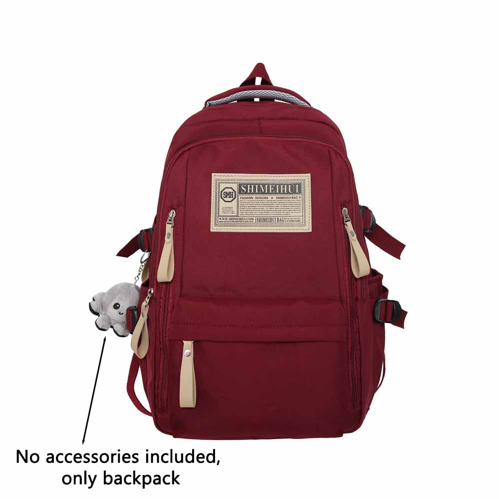 Рюкзак унисекс большой вместимости с двойными плечевыми лямками для студентов колледжей и старшеклассников, дорожный рюкзак для ноутбука