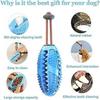 Puppy Teeth Cleaning Chew Ball Toy Durable Natural Rubber Dog Toothbrush Stick Dental Care Dogs - Chewing, Treating, Chasing and Retrieving Fun