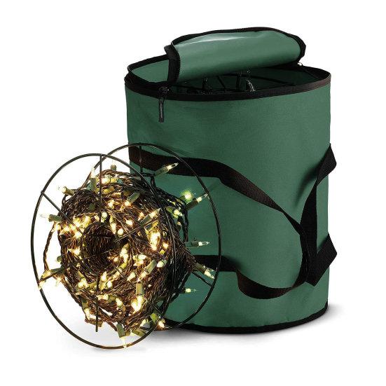 Сумка для хранения рождественских огней Yousheng, большая вместимость, застежка-молния, пылезащитная, с ручкой, органайзер для хранения рождественских огней