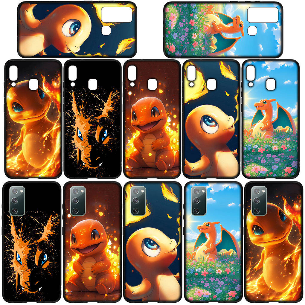 Cover for iPhone 17 16 15 Xiaomi Poco Redmi Note 14 13 12 11 Pro Max X 9 16e Samsung Galaxy S25 S24 S23 OPPO Huawei Comics Charmander Phone Case