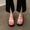 Fashion 2024 New Shoes Woman Slippers for Swimming Pool Luxury Slides Platform Beach Designer Soft Flat Summer Scandals Pu