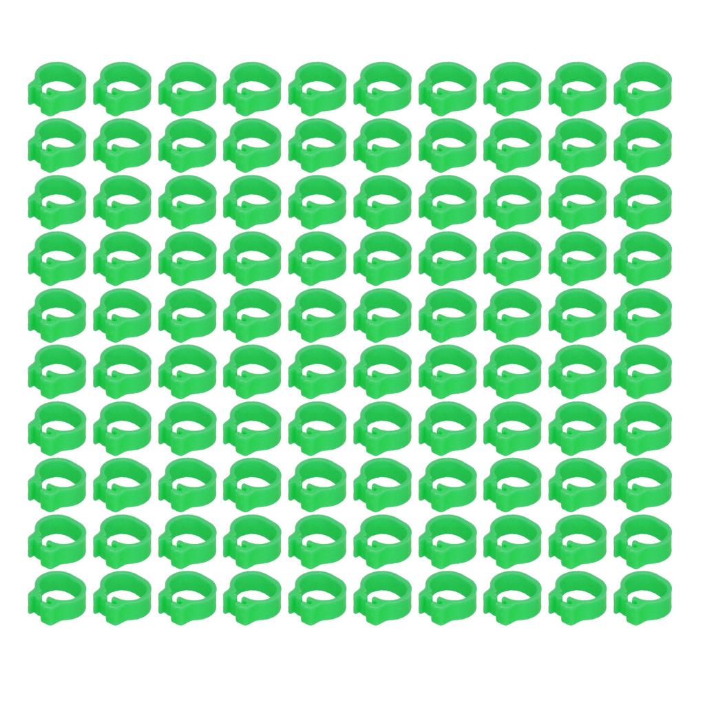 100 шт. 8 мм Идентификационные кольца для ног голубей Птицеводческие ножные браслеты Без надписей Принадлежности для голубей