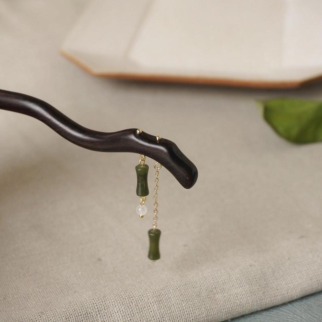 Изысканная винтажная заколка для волос с кисточкой для женщин - Элегантное украшение для волос в стиле ханьфу и ципао