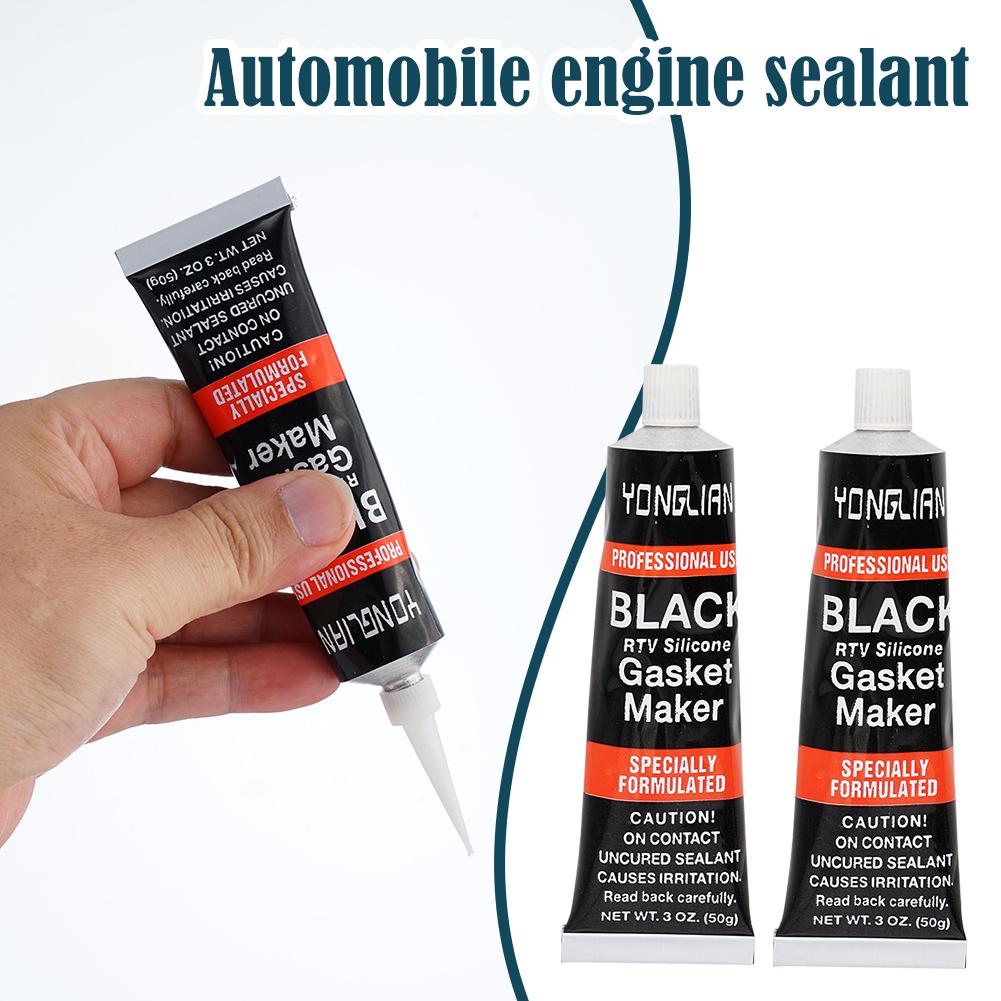 3pcs Motor Gasket Sealant Automotive Engine Sealant Adhesive High Temperature Black RTV Silicone Gasket Maker Car Glue