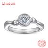 Классическое кольцо Lindon из стерлингового серебра 925 пробы с цирконом, женские украшения, свадебное обещание, подарок для вечеринки