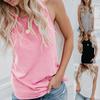 Ramidos модный женский летний жилет без рукавов однотонный повседневный топ на бретелях футболка