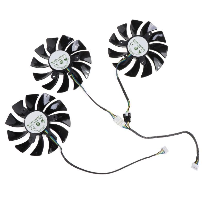 3Pcs 87MM GA92S2U C12V 4Pin Graphics Card Fan for GeForce 3060TI 3070 3080 3090 -GAMING OC Video Card