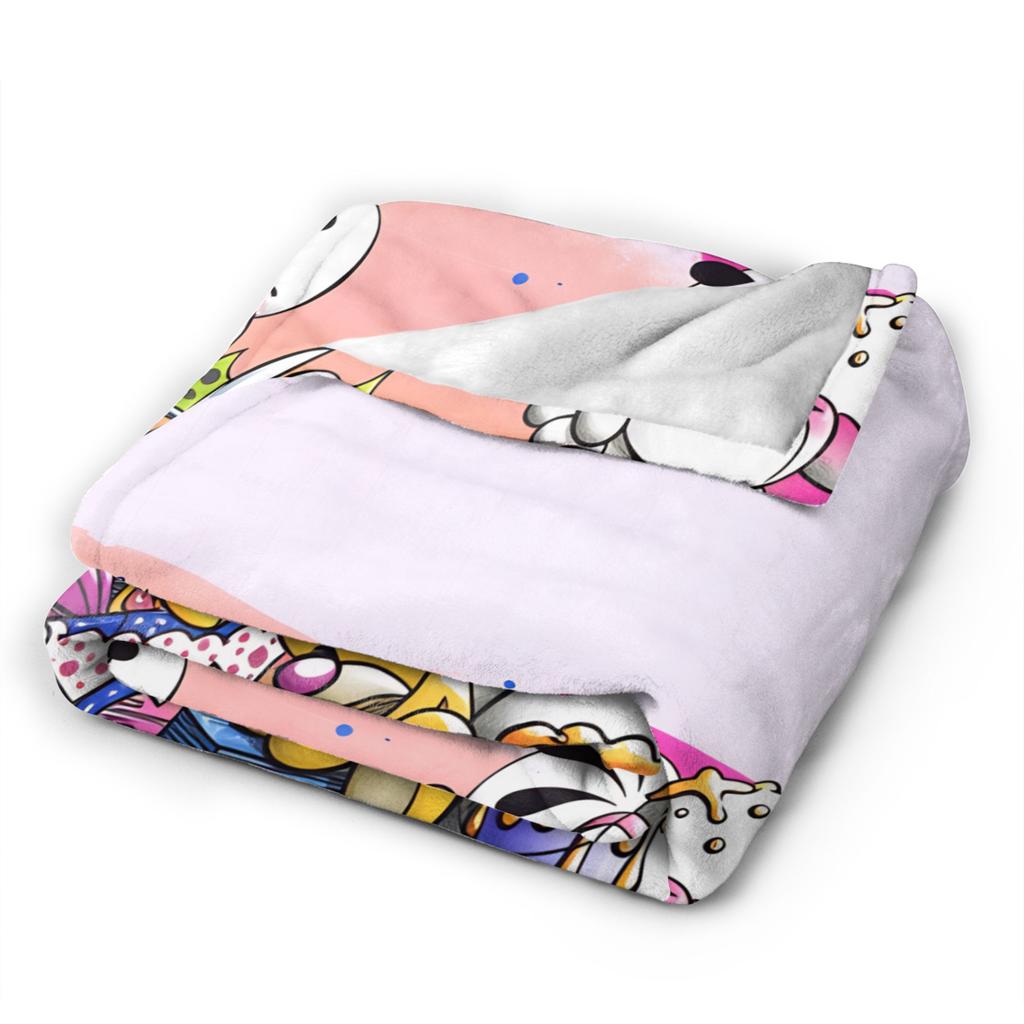 Christmas Diddl Super Soft Blankets Travel Plush Throw Blanket Funny Living Room Flannel Bedspread Sofa Bed Cover