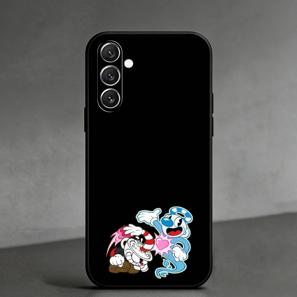 C-Cuphead Phone Case For Samsung Galaxy A91,80,73,72 ,71,53,52,32 ,31,22,21s,20,Soft Black Case