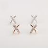 Earrings for Women Korean Style Simple Temperament Letter X Earrings New Trendy High-end Earrings