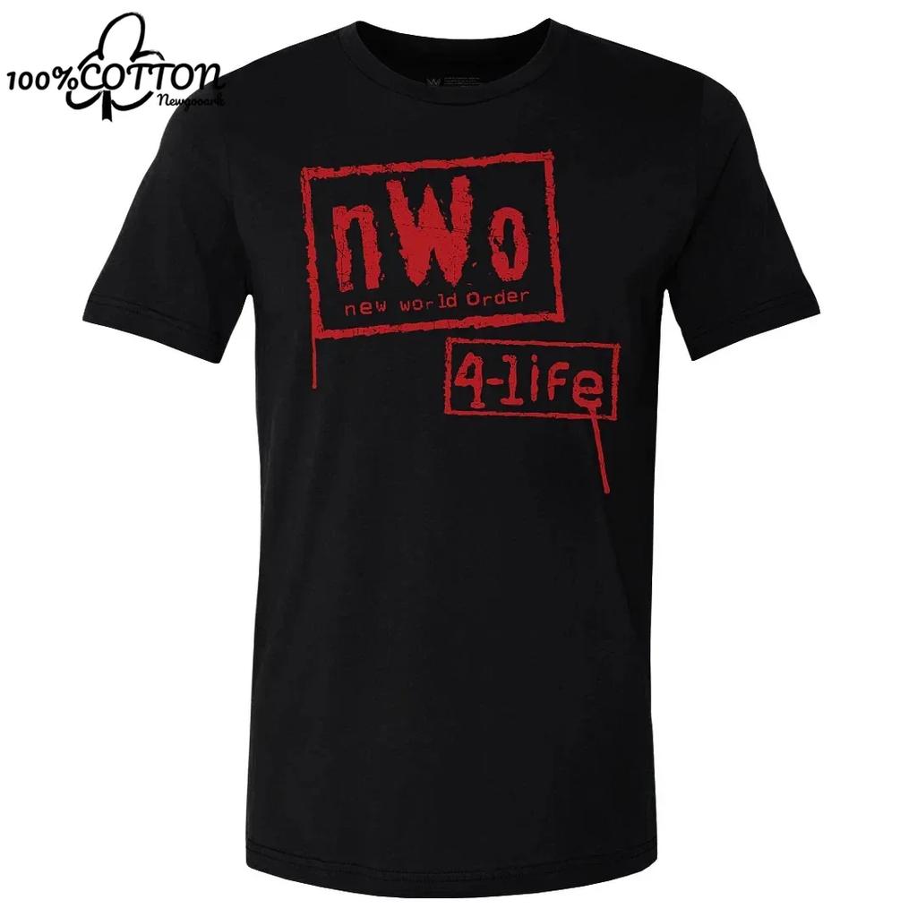 LE Рестлер Черная Ретро Графическая Футболка nWo для Мужчин Женщин Унисекс Мужская Футболка Повседневная Хлопковая С Коротким Рукавом Топы Футболки Одежда