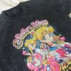 [USED] Vintage Sailor Moon Print T-shirt Featuring Tsukino Usagi and Distressed Print.