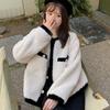 Lamb Plush Small Fragrant Jacket for Women In Autumn and Winter, Thickened Design, Niche Korean Temperament, Warm Cotton Coat for Small People