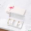 3 Compartments Portable Medicine Case Plastic Easy To Clean Sealed Small Vitamin Box for Pocket Purse