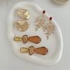 SHIXIN 3 стиля Новые модные асимметричные акриловые серьги-подвески для женщин Винтажные геометрические коралловые серьги-капли Вечерние украшения