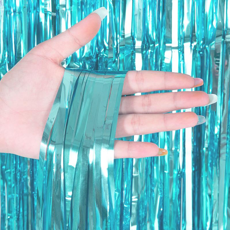 Laser Tassel Rain Curtain for Birthday & Wedding Decorations