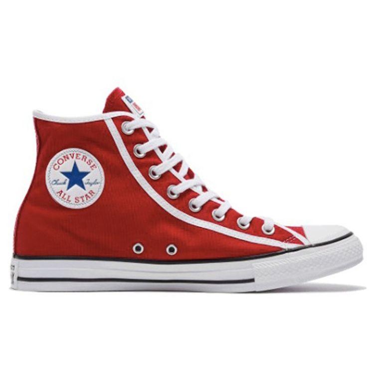 Converse Chuck Taylor All Star Casual High Top Canvas Shoes Unisex Sneakers Red White 163980C
