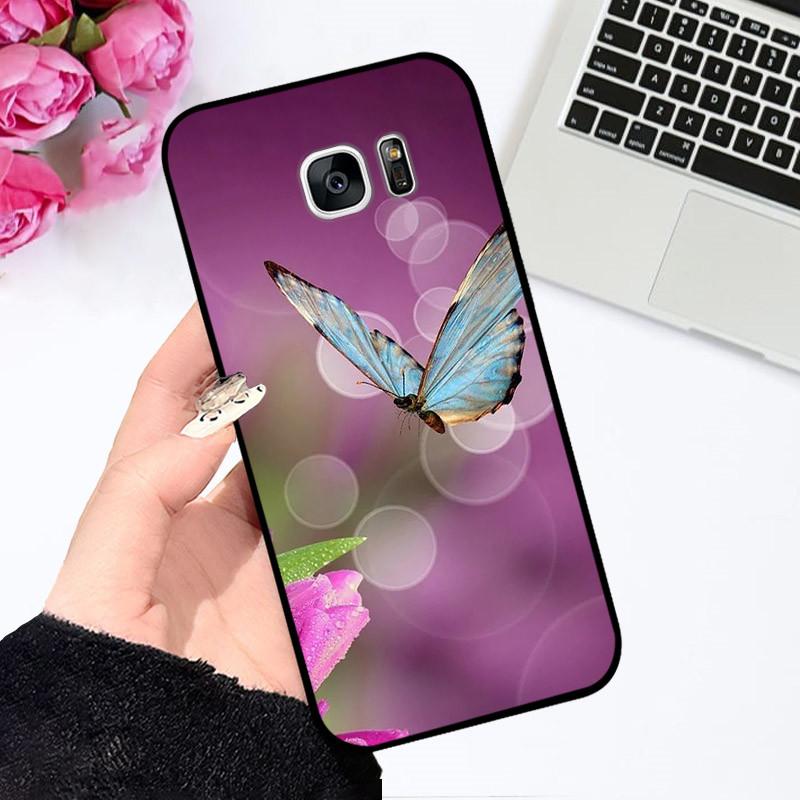 Для Samsung Galaxy S7 Edge Силиконовый Чехол Астронавт Милый Мягкий ТПУ Чехол для Телефона Для Samsung Galaxy S6 S7 S 7 Edge Задняя Крышка Бампер