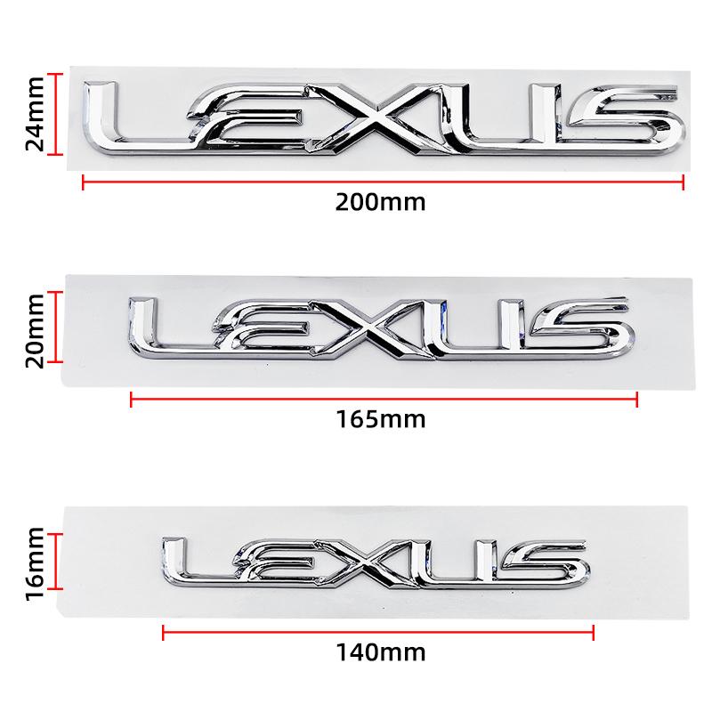 Interior Stickers 3D ABS Car Rear Trunk Emblem Badge Sticker Logo For Lexus ES300 IS300 IS350 ES250 ES350 IS250 CT200H GS350 NX2