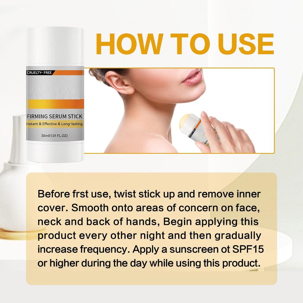 Сыворотка-стик для укрепления кожи Мягкий увлажняющий, укрепляющий, увлажняющий, нежный уход за кожей шеи и лица