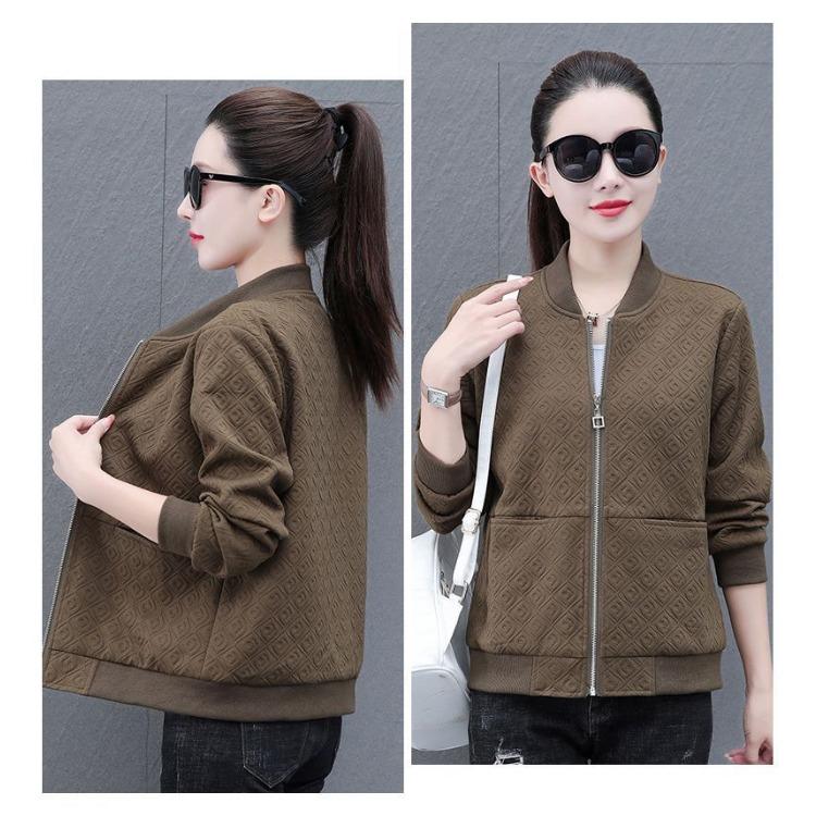 Модная и универсальная короткая куртка для женщин, повседневная бейсбольная куртка на весну и осень с шикарным видом