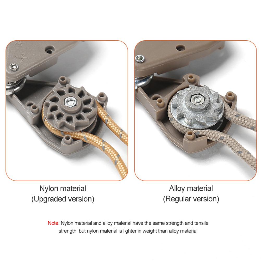 Кемпинговая палатка шкив регулируемый Кемпинговый шкив регулятор (Горчично-желтый)