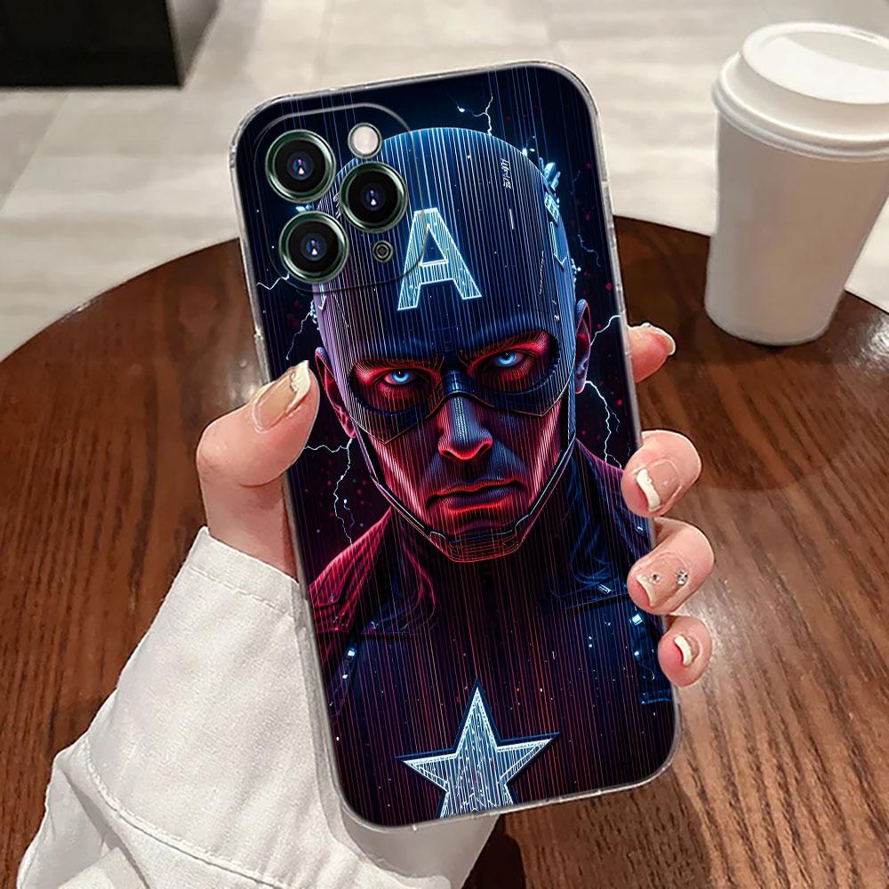 Чехол для телефона Marvel Heroes Deadpool Hulk Прозрачный для iPhone 17 Pro Max 17E 11 12 13 14 15 16 Pro Max Plus 17 Air 16E 7 X