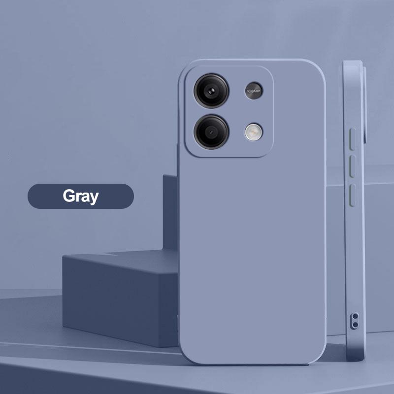 Для квадратных жидких силиконовых чехлов для телефонов Xiaomi Redmi Note 13 14 Pro 5G противоударный задний чехол
