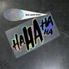 1 шт. HAHAHA Наклейки на мотоцикл Водонепроницаемые для мотоциклетного шлема обтекателя ветрового стекла окна автомобиля кузова скутера Универсальные виниловые наклейки