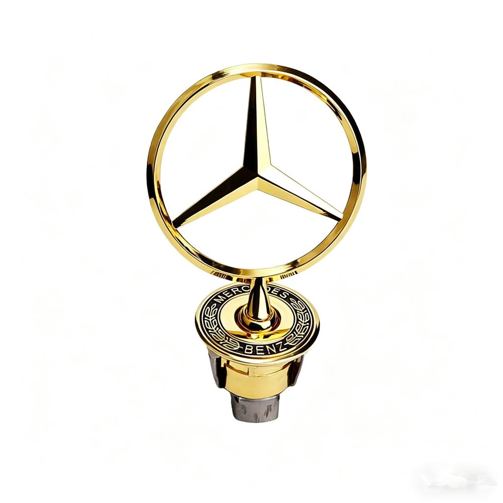 AABGV1 Car Bonnet Label Badge 3D Star Zinc Alloy Car Front Hood Emblem Mercedes Benz  W203 W204 W205 W206 W212 W213 W222 W223 E300