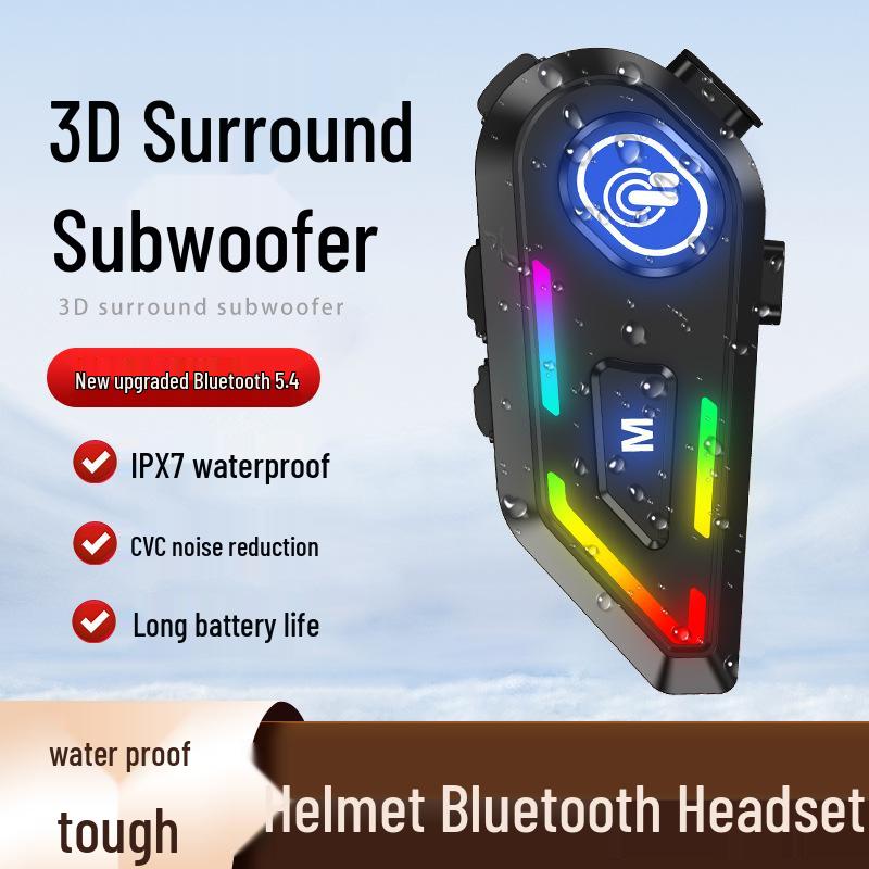 Новое поступление Водонепроницаемые Bluetooth-наушники для мотоциклетного шлема с шумоподавлением и функцией автоответа